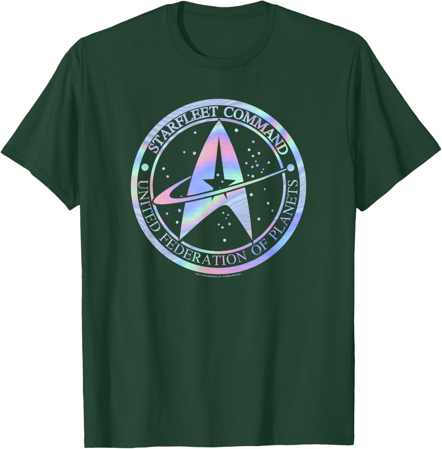 Star Trek Starfleet Command Hologram Fill T-Shirt - T-Shirt | Forest