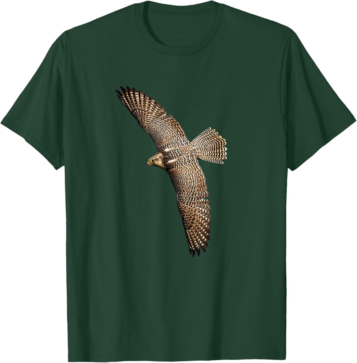 Beautiful Falcon Raptor Flight Bird of Prey Birder T-Shirt - T-Shirt | Forest