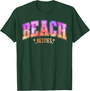 Best Friend Matching Beach Tie Dye Bestie Trip BFF Vacation T-Shirt - T-Shirt | Forest