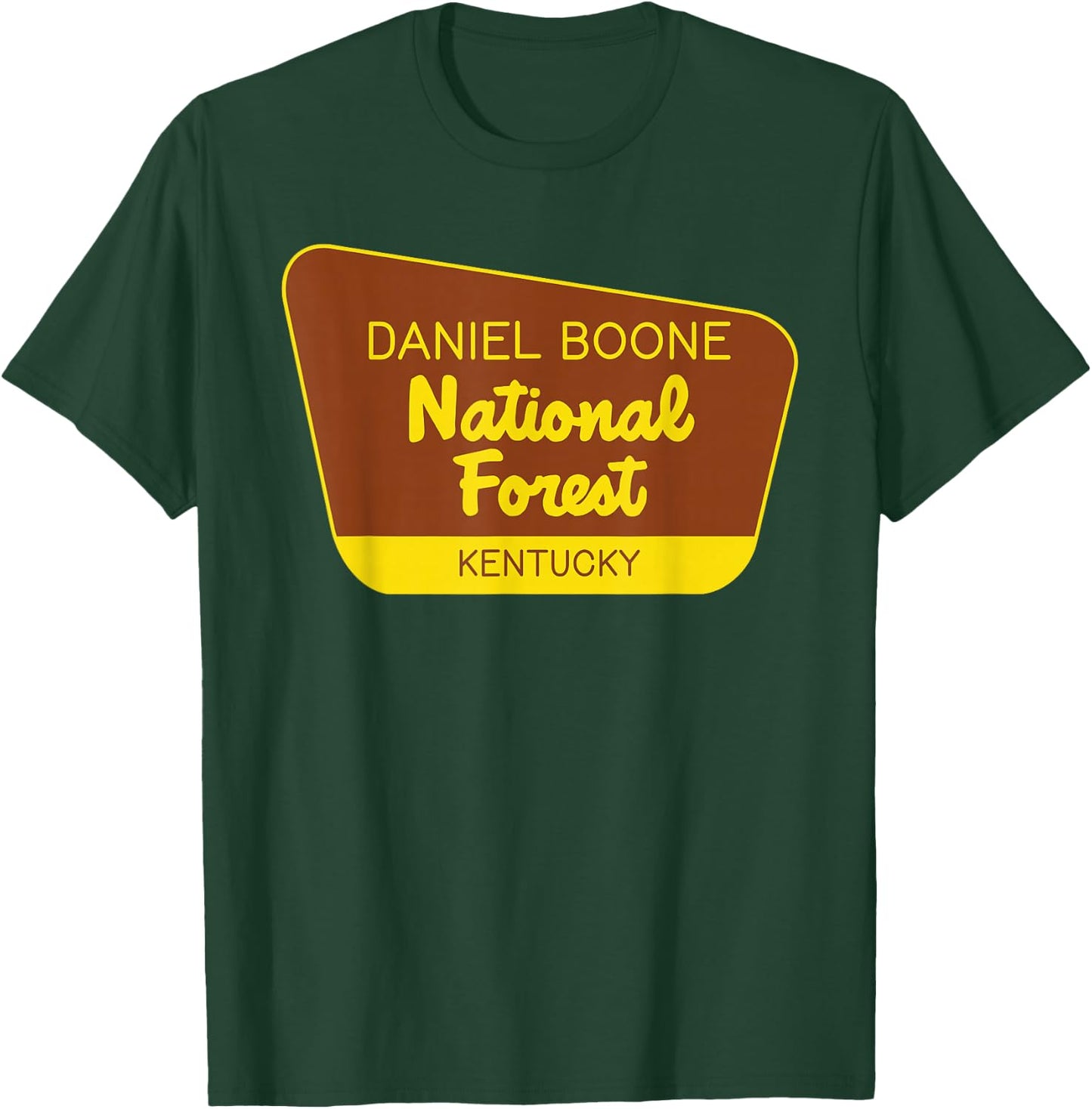 Daniel Boone National Forest Kentucky Retro Sign T-Shirt - T-Shirt | Forest