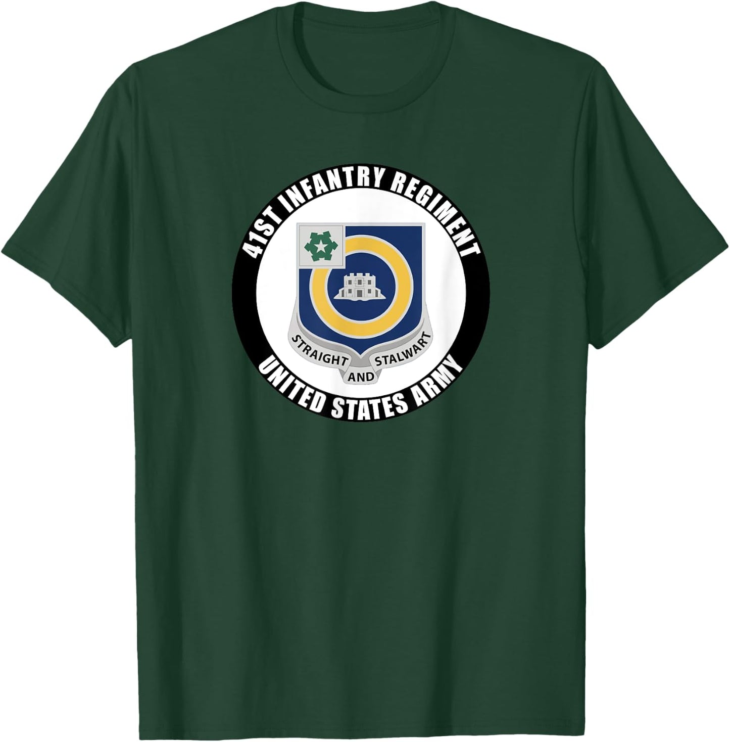 41st Infantry Regiment United States Army Veteran Military T-Shirt - T-Shirt | Forest