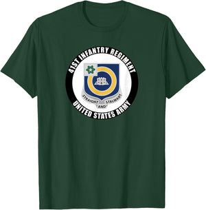 41st Infantry Regiment United States Army Veteran Military T-Shirt - T-Shirt | Forest