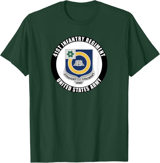 41st Infantry Regiment United States Army Veteran Military T-Shirt - T-Shirt | Forest