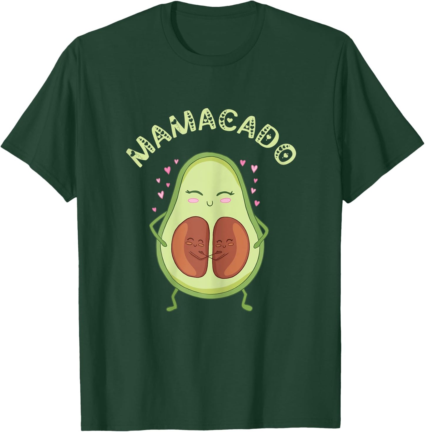 Mamacado Twin Birth Pregnancy Mom Pregnant Mama Avocado T-Shirt - T-Shirt | Forest