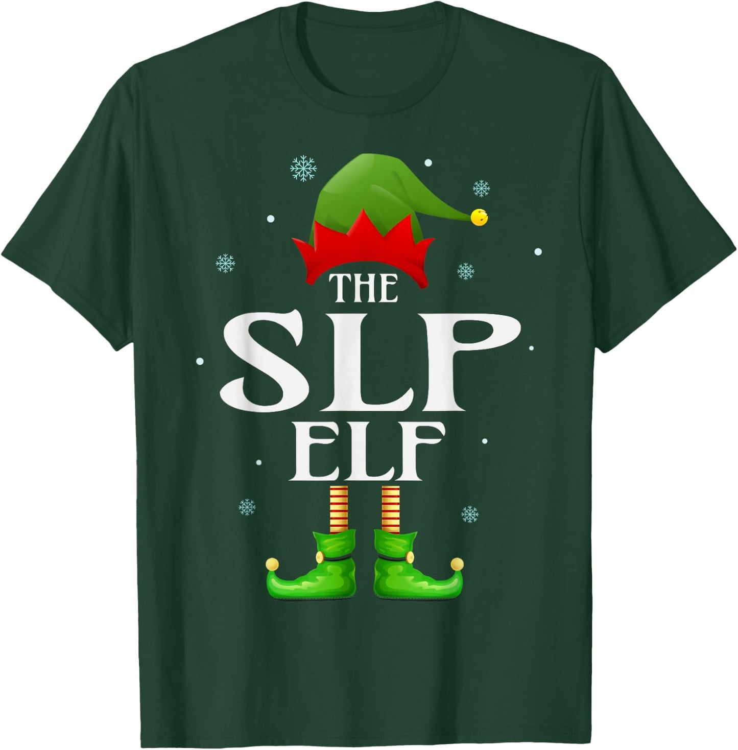 SLP Elf Xmas Funny Family Matching Group Christmas Pajama T-Shirt - T-Shirt | Forest