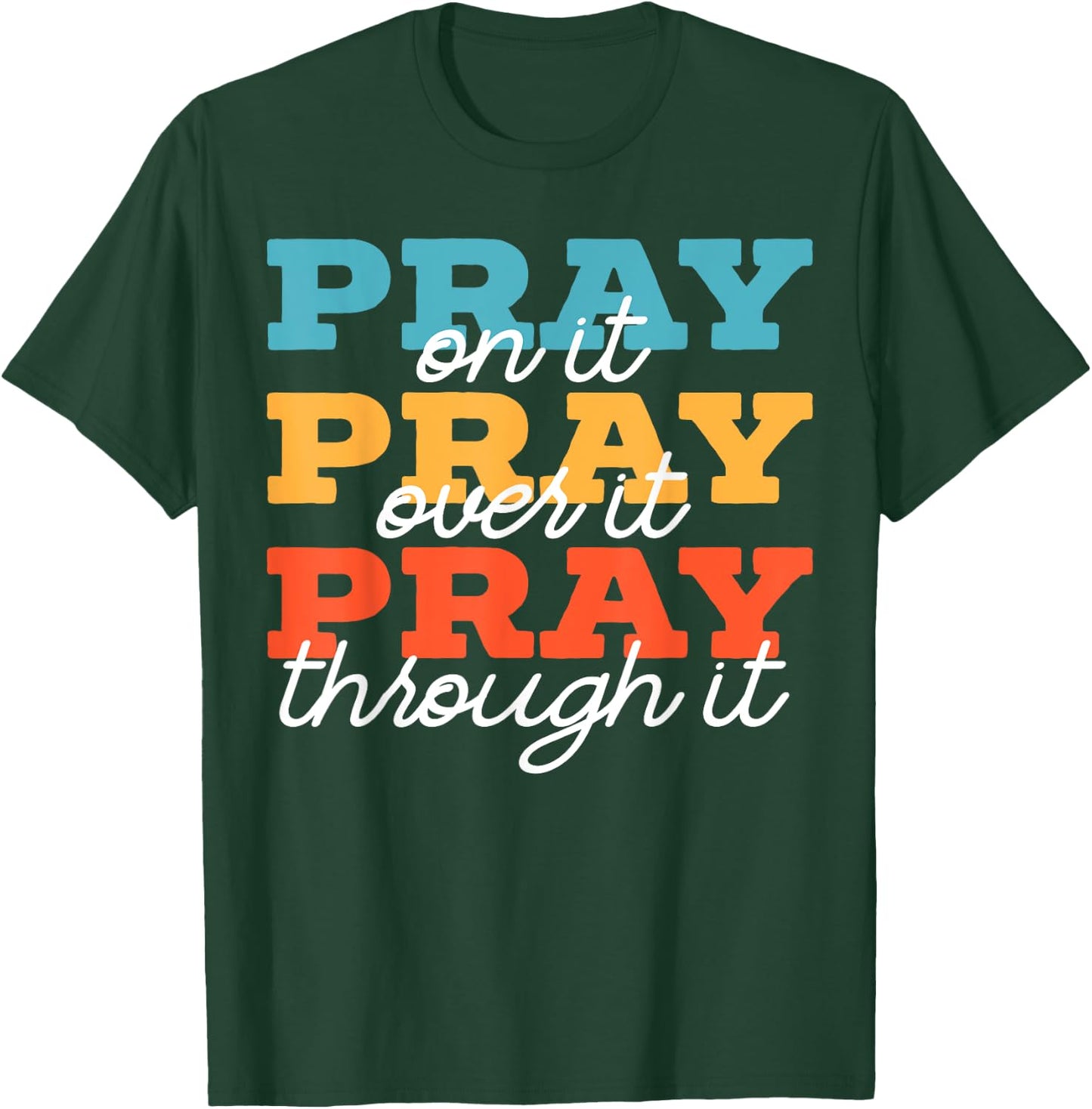 Religious Christian SteMi Apparel -Adults Black Modern Letter Print T-Shirt - T-Shirt | Forest
