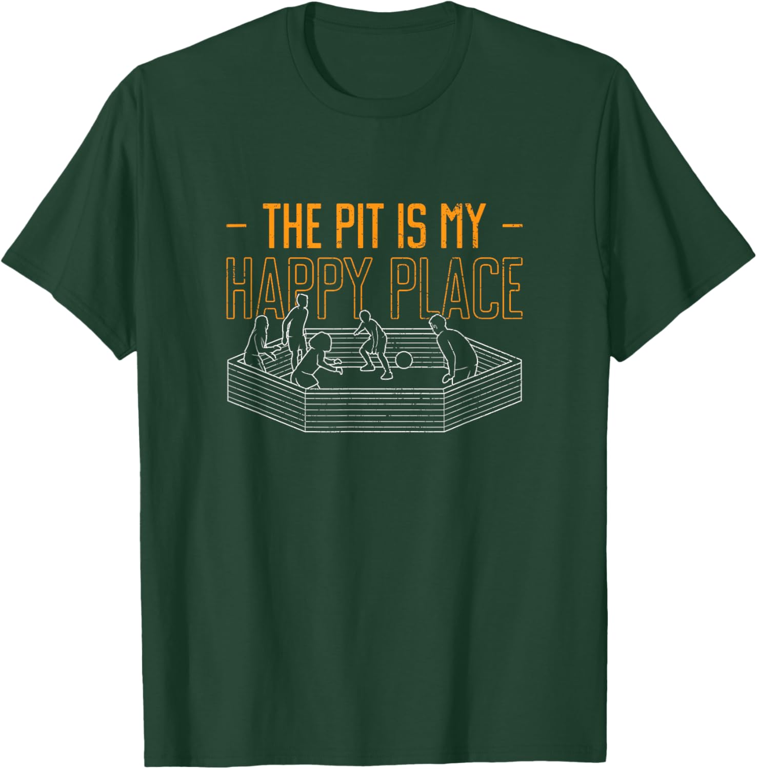 The Pit Is My Happy Place Gaga Ball T-Shirt - T-Shirt | Forest