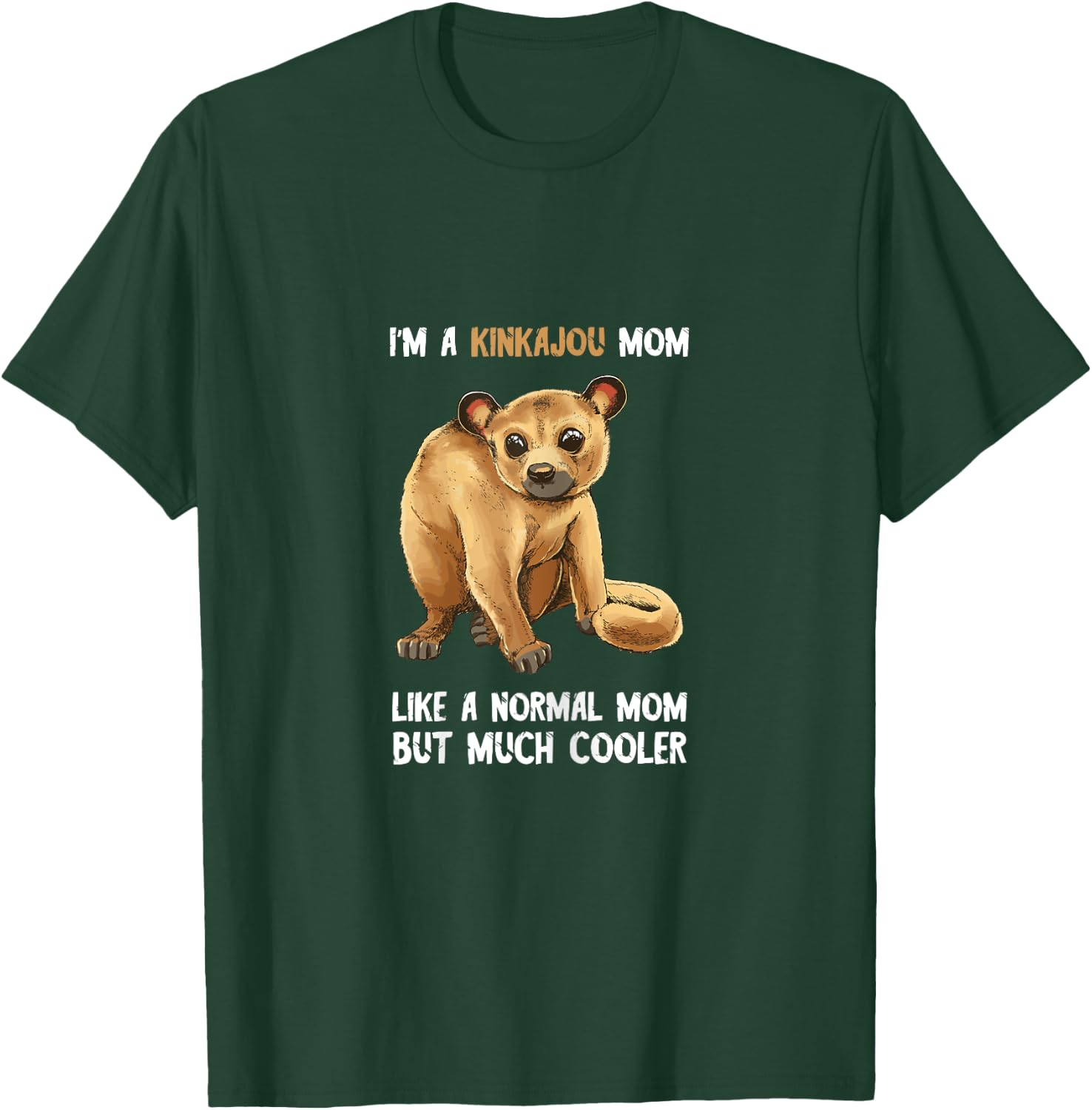 Kinkajou Mom Honey Bear Mother Kinkajou Lover Night Ape T-Shirt - T-Shirt | Forest