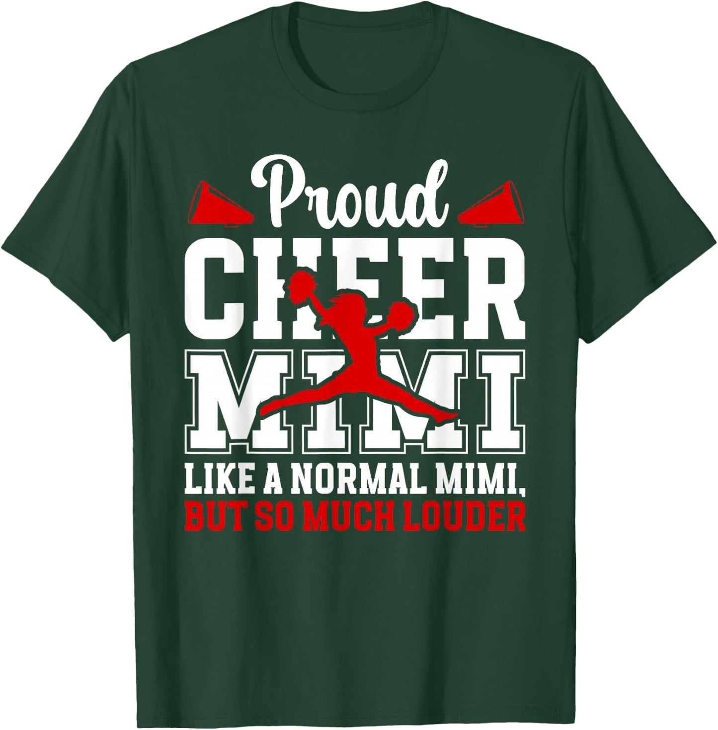 Proud Cheer Mimi Definition Mimi Of A Cheerleader Mimi T-Shirt - T-Shirt | Forest