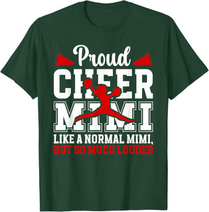 Proud Cheer Mimi Definition Mimi Of A Cheerleader Mimi T-Shirt - T-Shirt | Forest