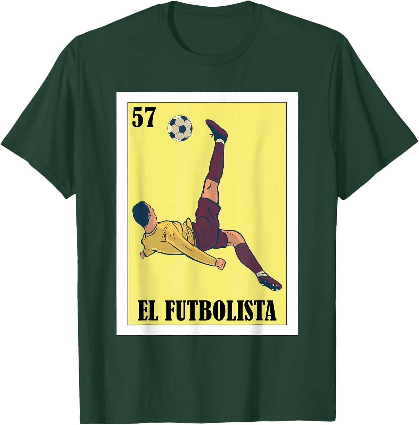 Funny Mexican Soccer Design - El Futbolista T-Shirt - T-Shirt | Forest