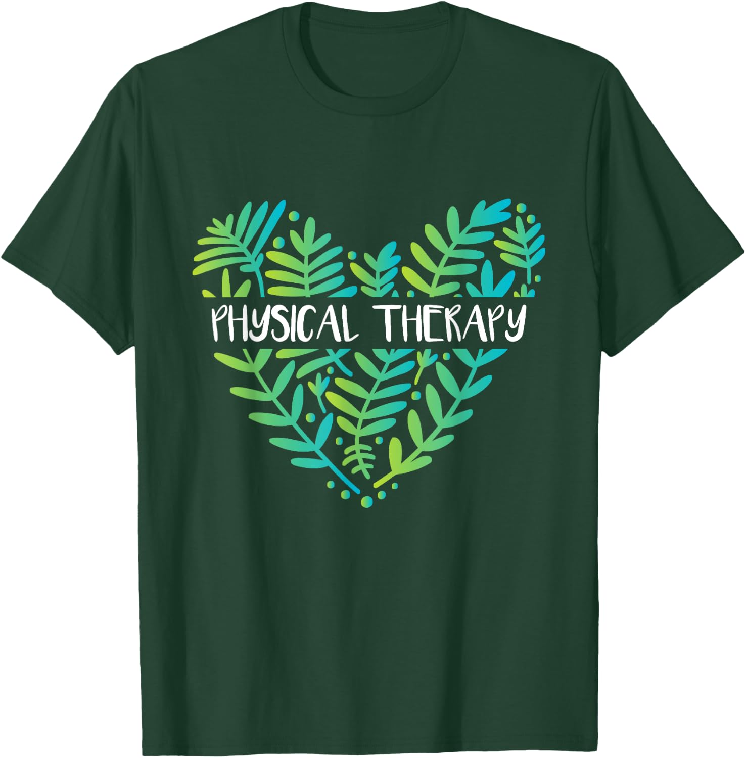 Physical Therapy - Physical Therapist Physiotherapy PT , Black T-Shirt - T-Shirt | Forest