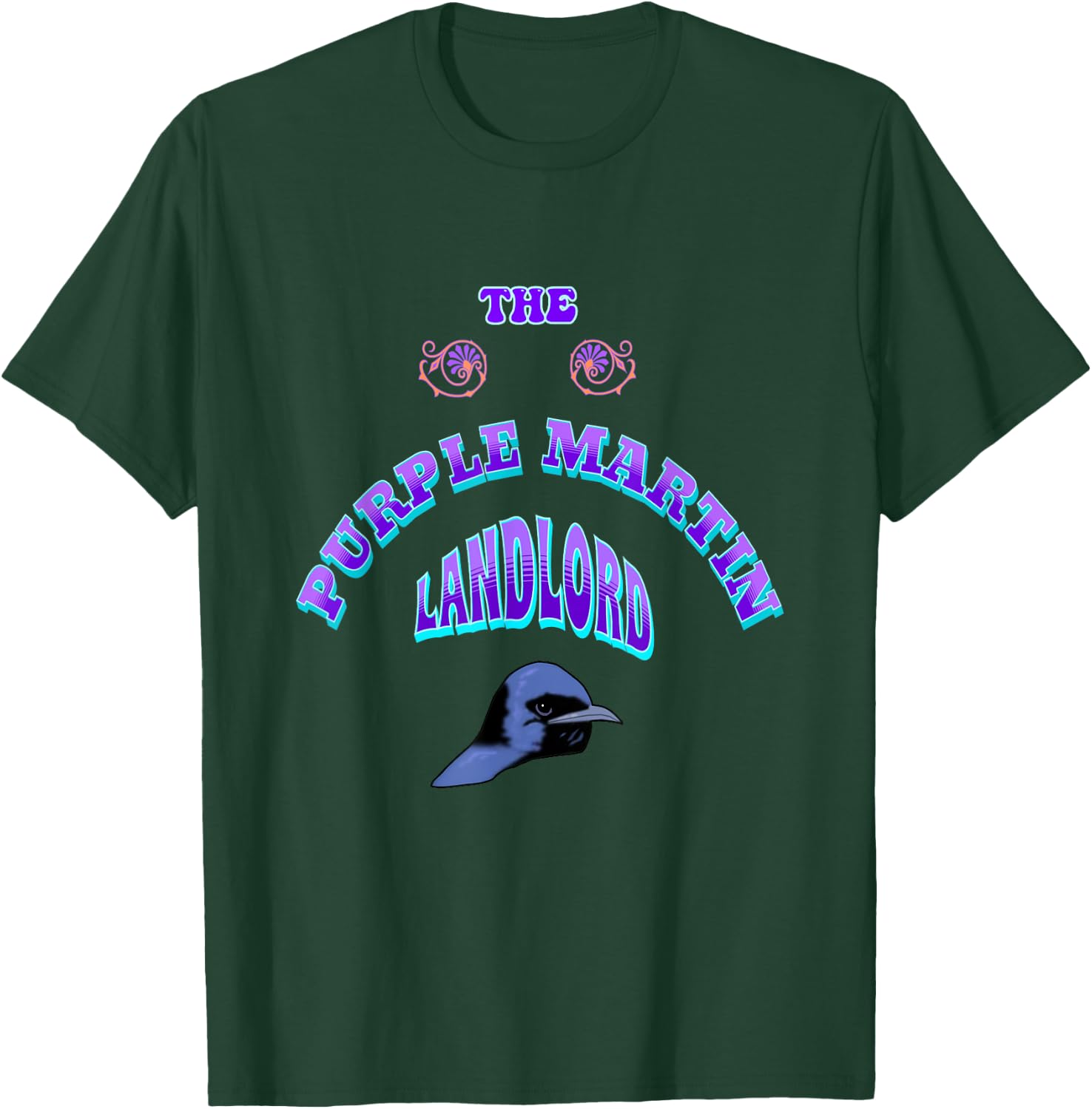 THE PURPLE MARTIN LANDLORD apparel for Purple Martin people T-Shirt - T-Shirt | Forest