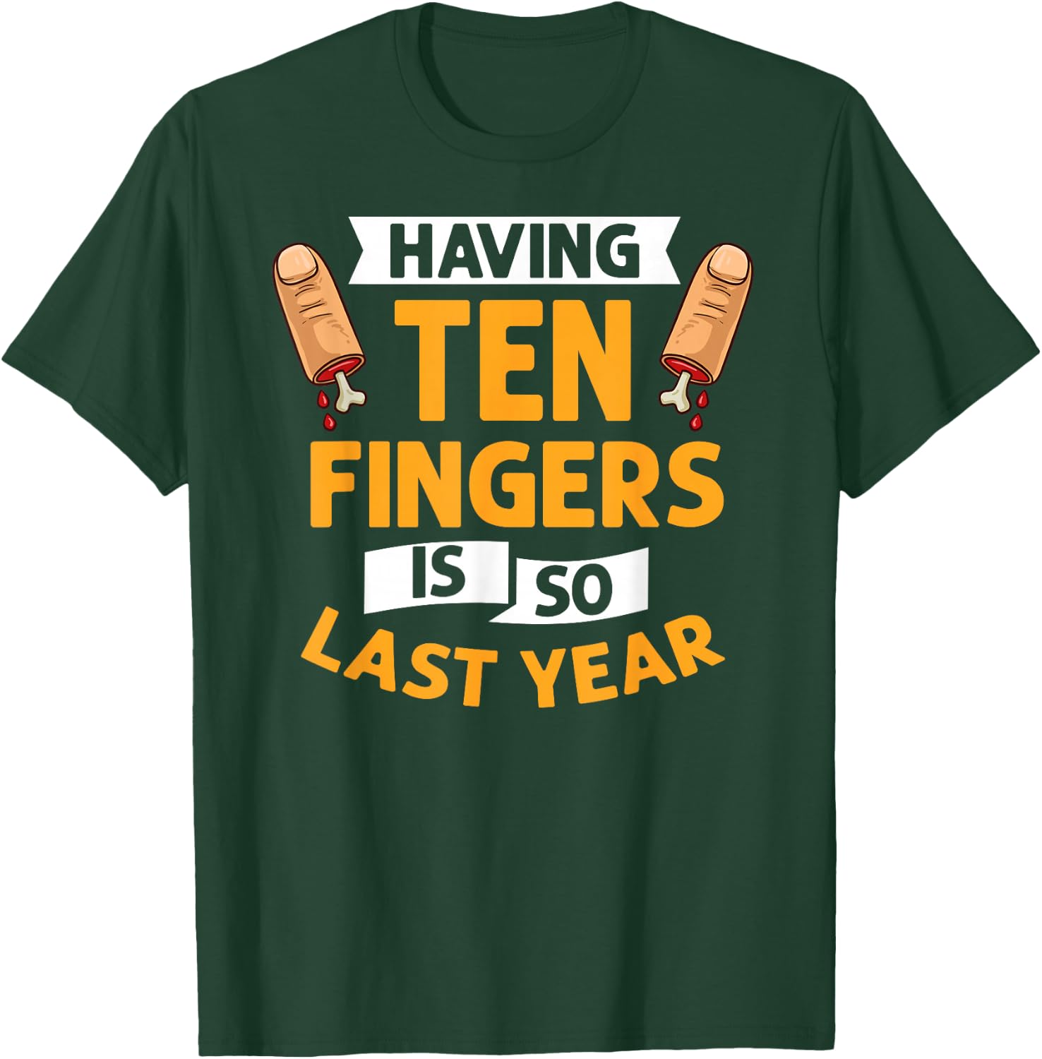 Missing Finger Prosthetic Amputation Recovery T-Shirt - T-Shirt | Forest