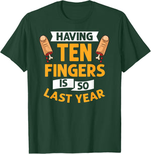 Missing Finger Prosthetic Amputation Recovery T-Shirt - T-Shirt | Forest