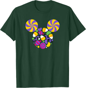 Disney Mickey and Friends Halloween Mickey Candy Face T-Shirt - T-Shirt | Forest