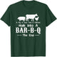 A Cow A Pig And A Chicken Walk Into A Bar Funny BBQ Grilling T-Shirt - T-Shirt | Forest