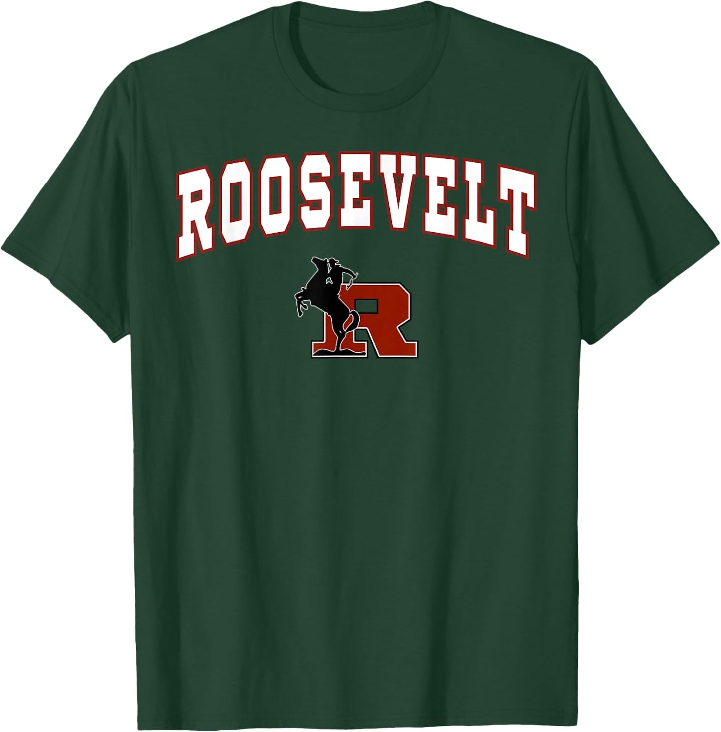 Roosevelt High School Rough Riders C2 T-Shirt - T-Shirt | Forest