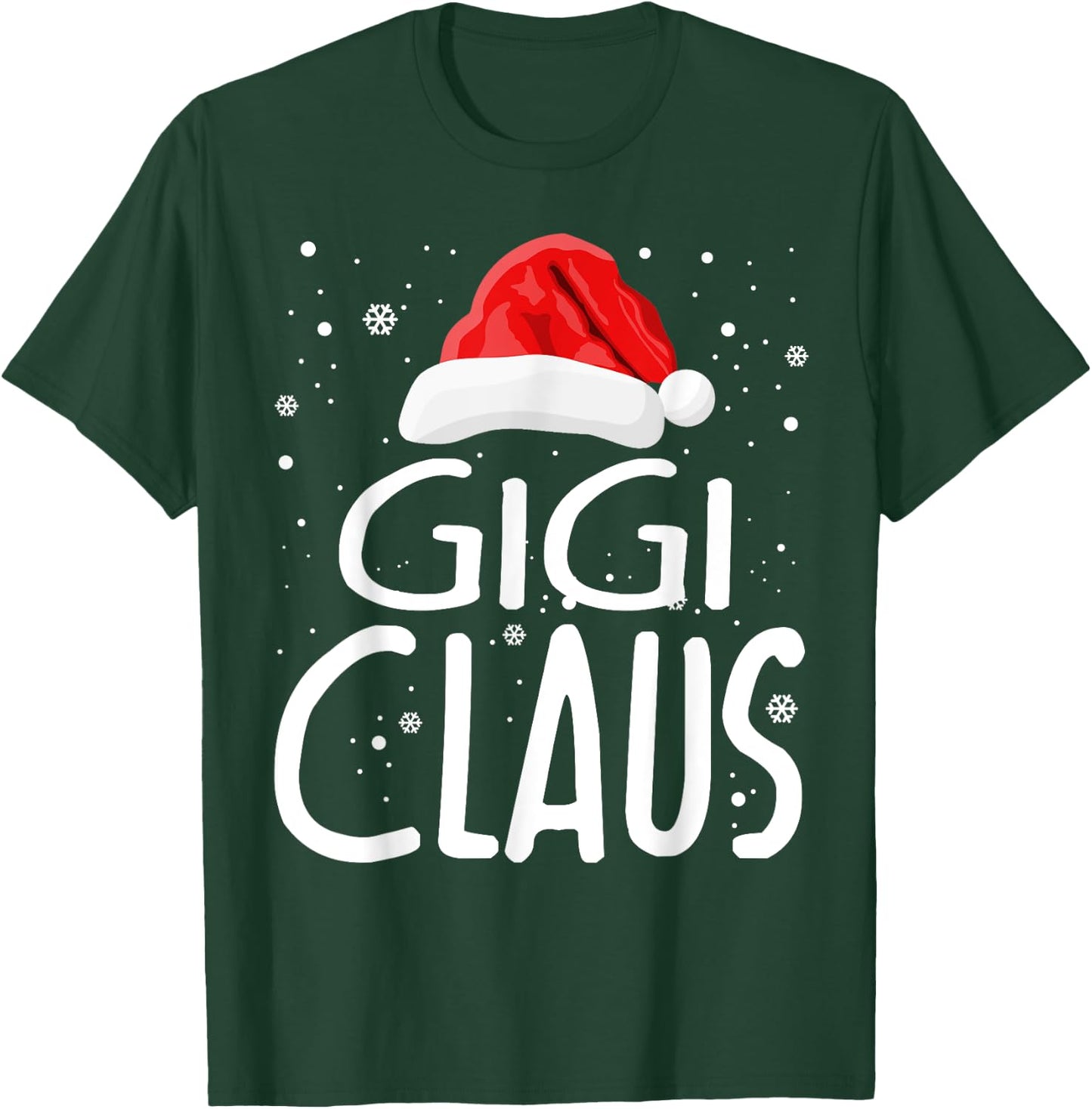 Gigi Claus Christmas Family Group Matching Pajama Xmas Gifts T-Shirt - T-Shirt | Forest