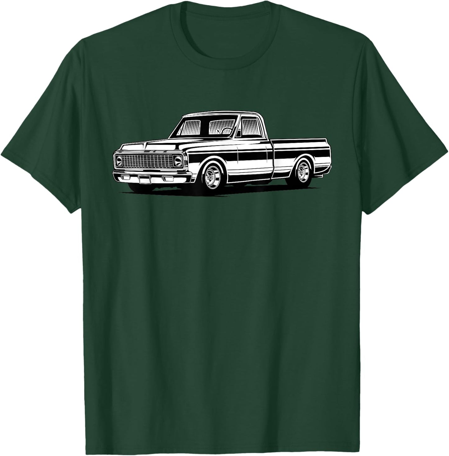 C10 Mini Truck Lowrider Slammed T-Shirt - T-Shirt | Forest