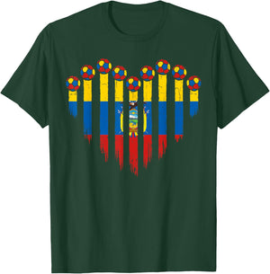 Ecuadorian Flag Novelty Ecuador T-Shirt - T-Shirt | Forest