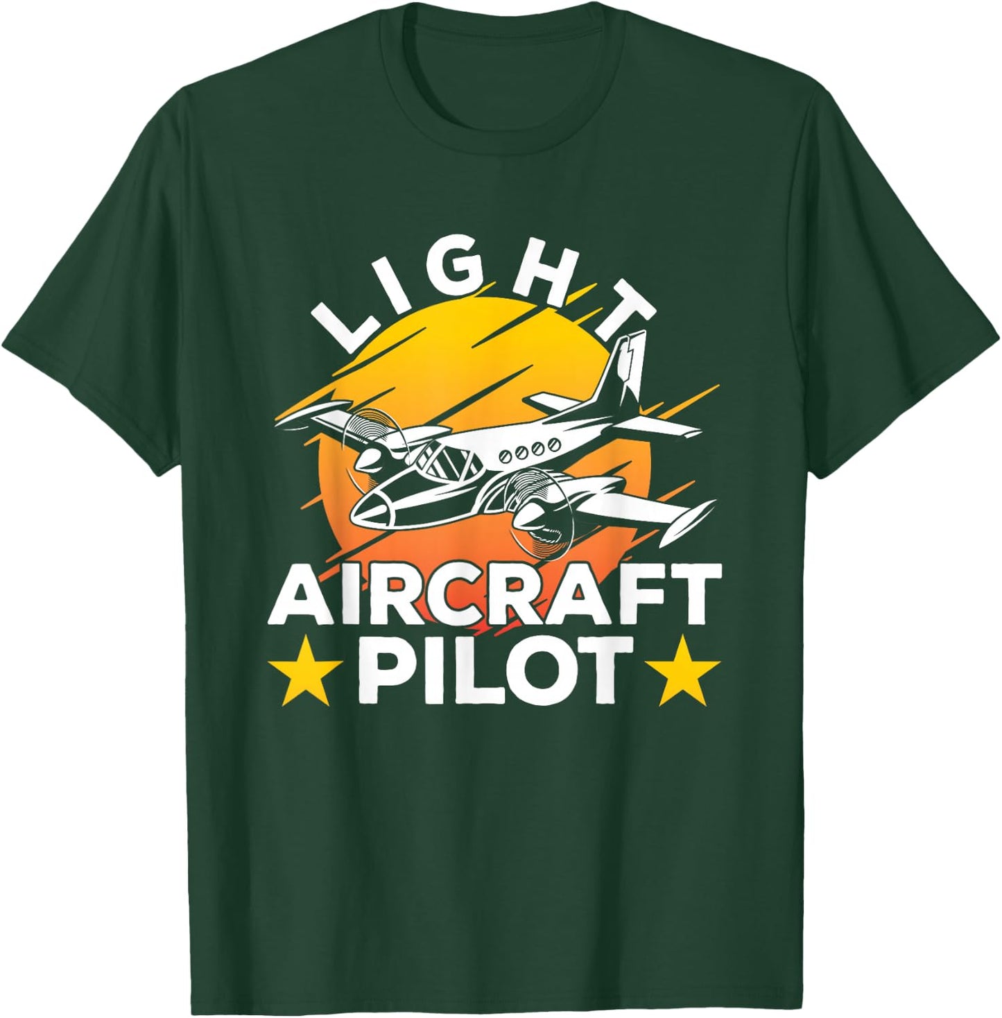 Light Aircraft Pilot Private Small Airplane T-Shirt - T-Shirt | Forest