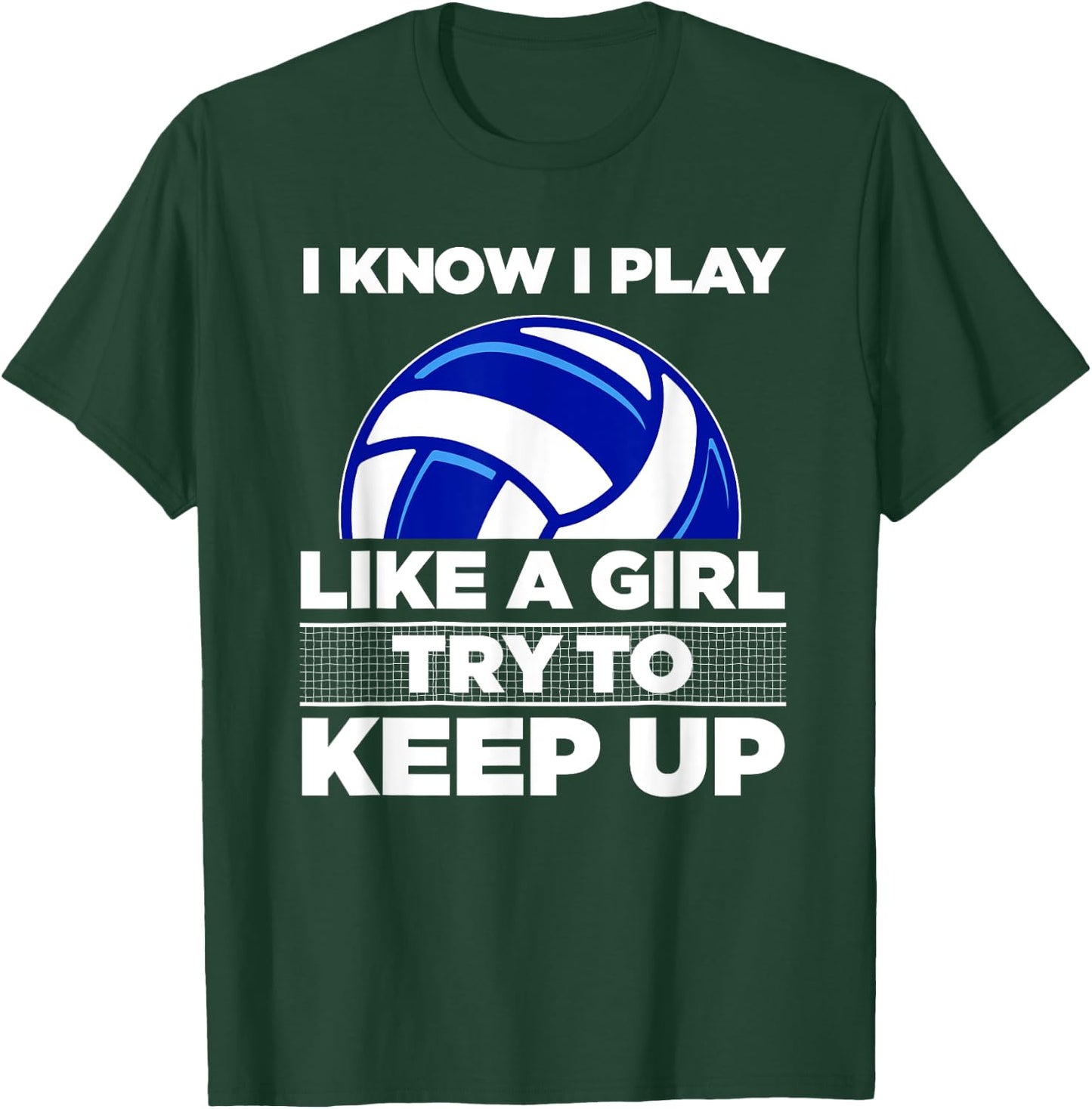 Cool Volleyball Girls Youth Volleyball Team Sports T-Shirt - T-Shirt | Forest