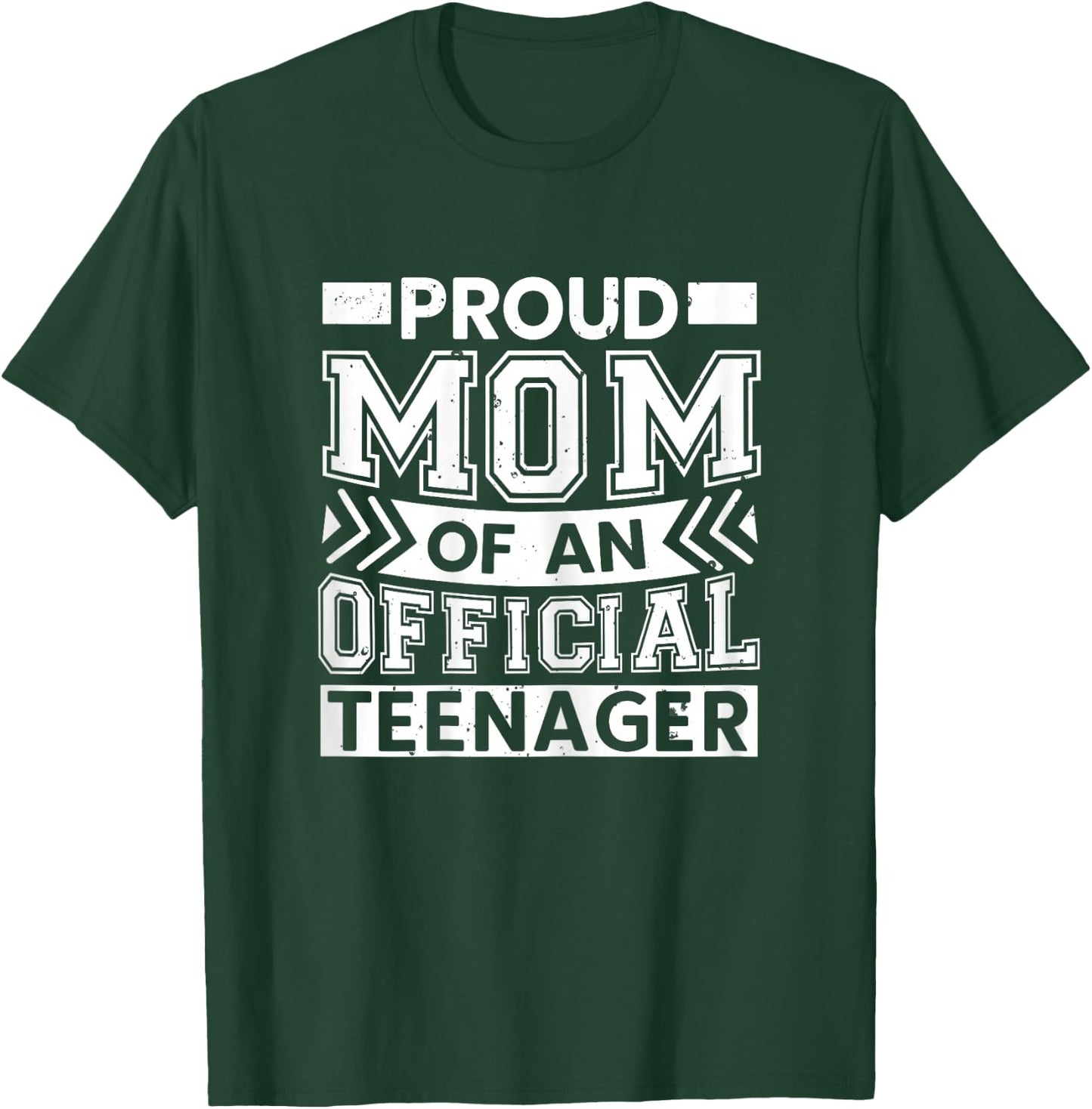 Proud Mom Of An Official Teenager 13th Birthday Party T-Shirt - T-Shirt | Forest