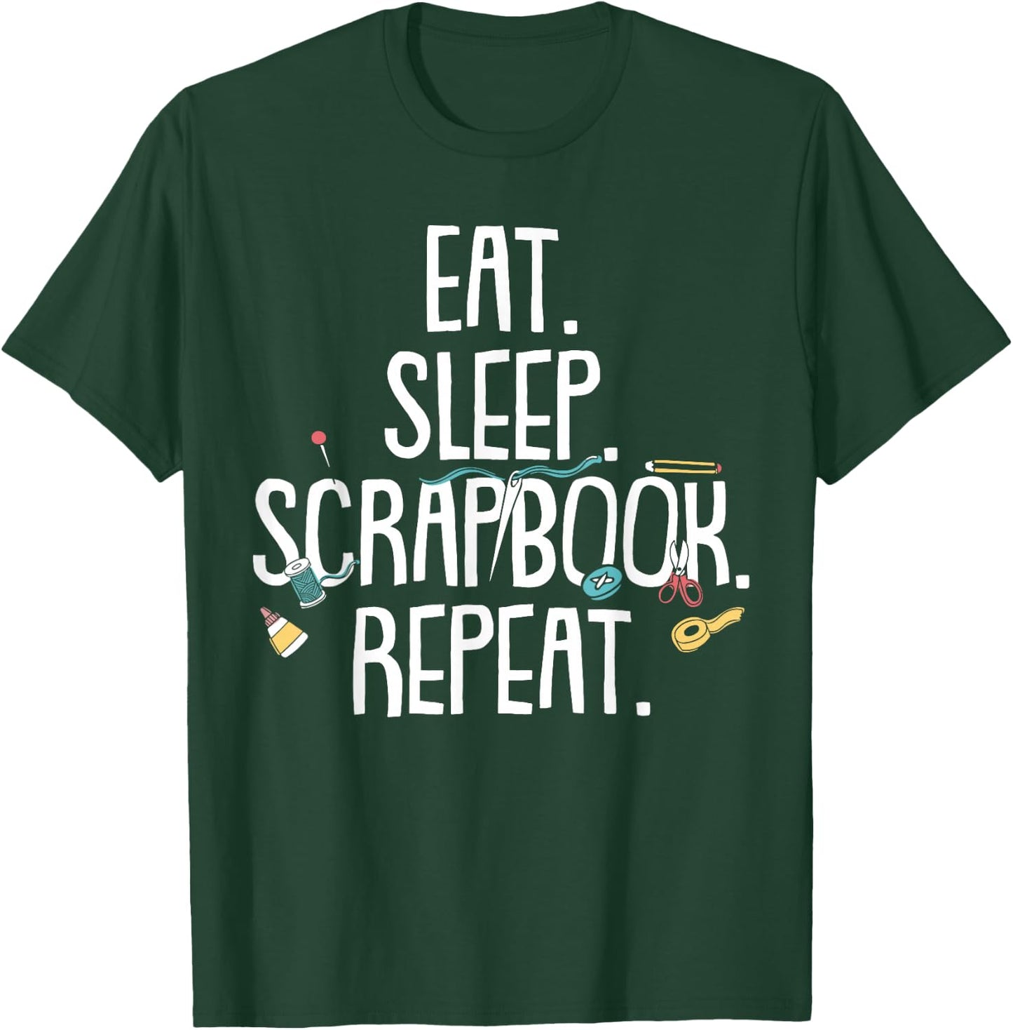 Funny Scrapbooking Gift Girls Crafty Scrapbookers T-Shirt - T-Shirt | Forest