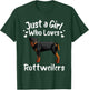 Funny Rottweiler Designs For Girls Women Kids Rott Pet Lover T-Shirt - T-Shirt | Forest