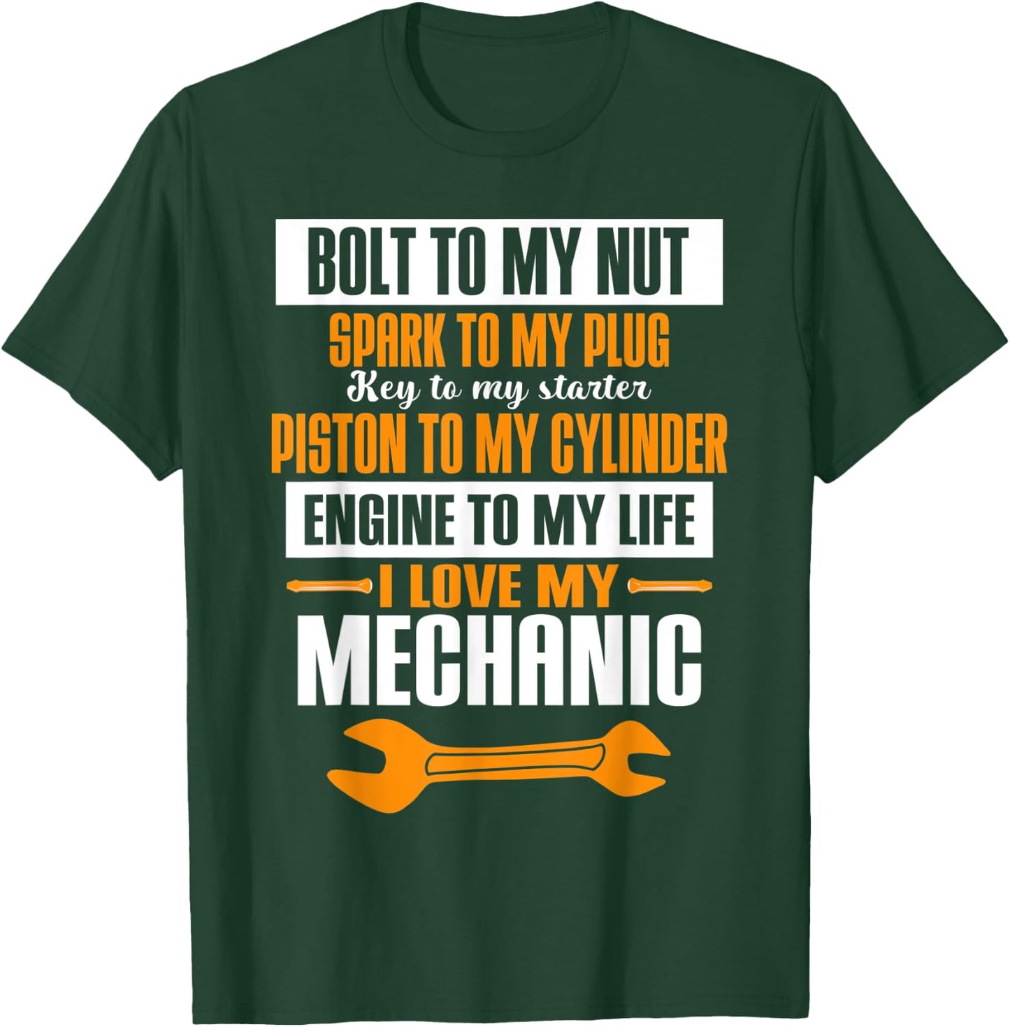 Car Mechanic Auto Repair Garage Work Puns Bolt To My Nut T-Shirt - T-Shirt | Forest