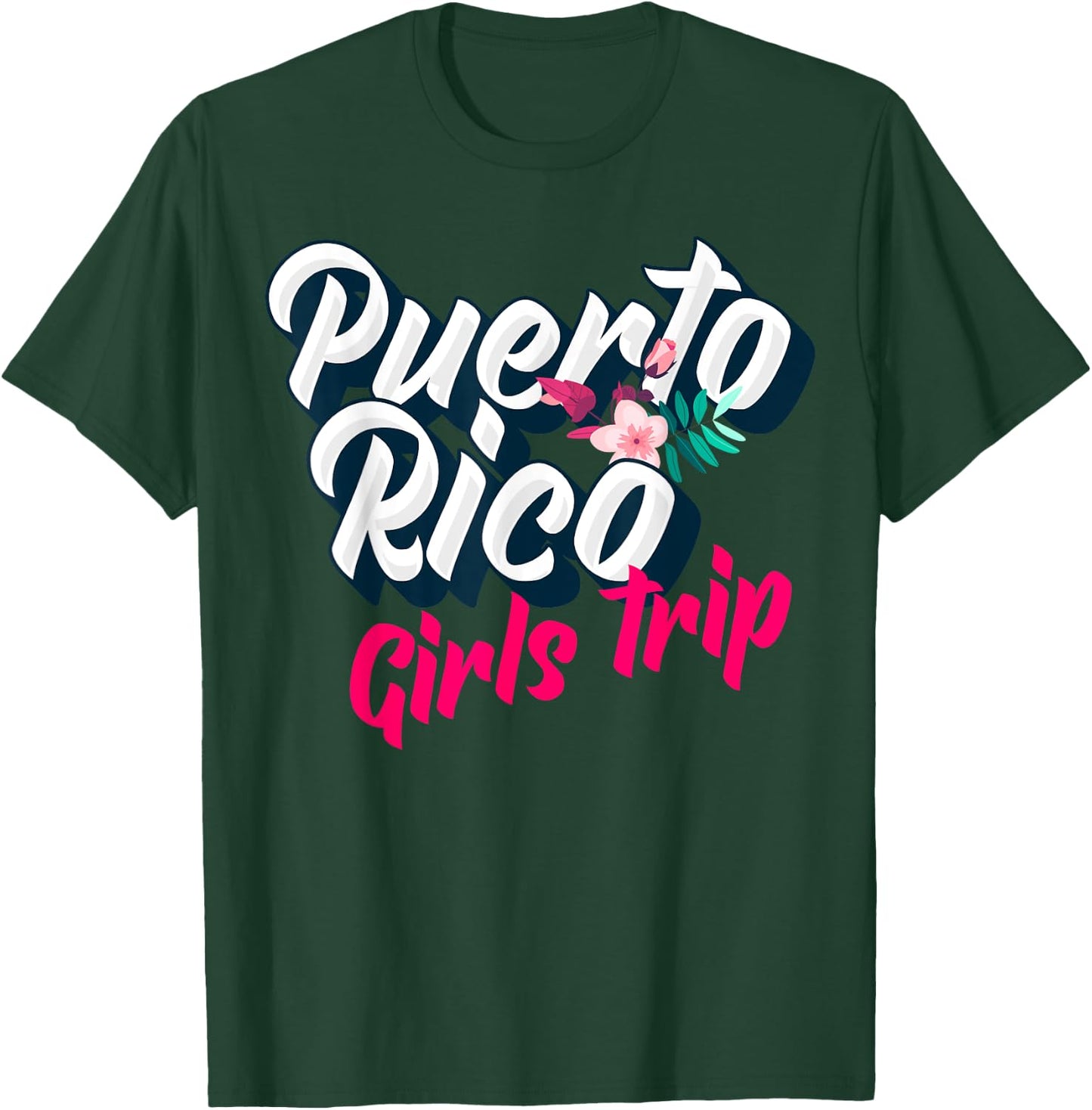 Puerto Rico Girls Trip 2023 Weekend Getaway Vacation T-Shirt - T-Shirt | Forest