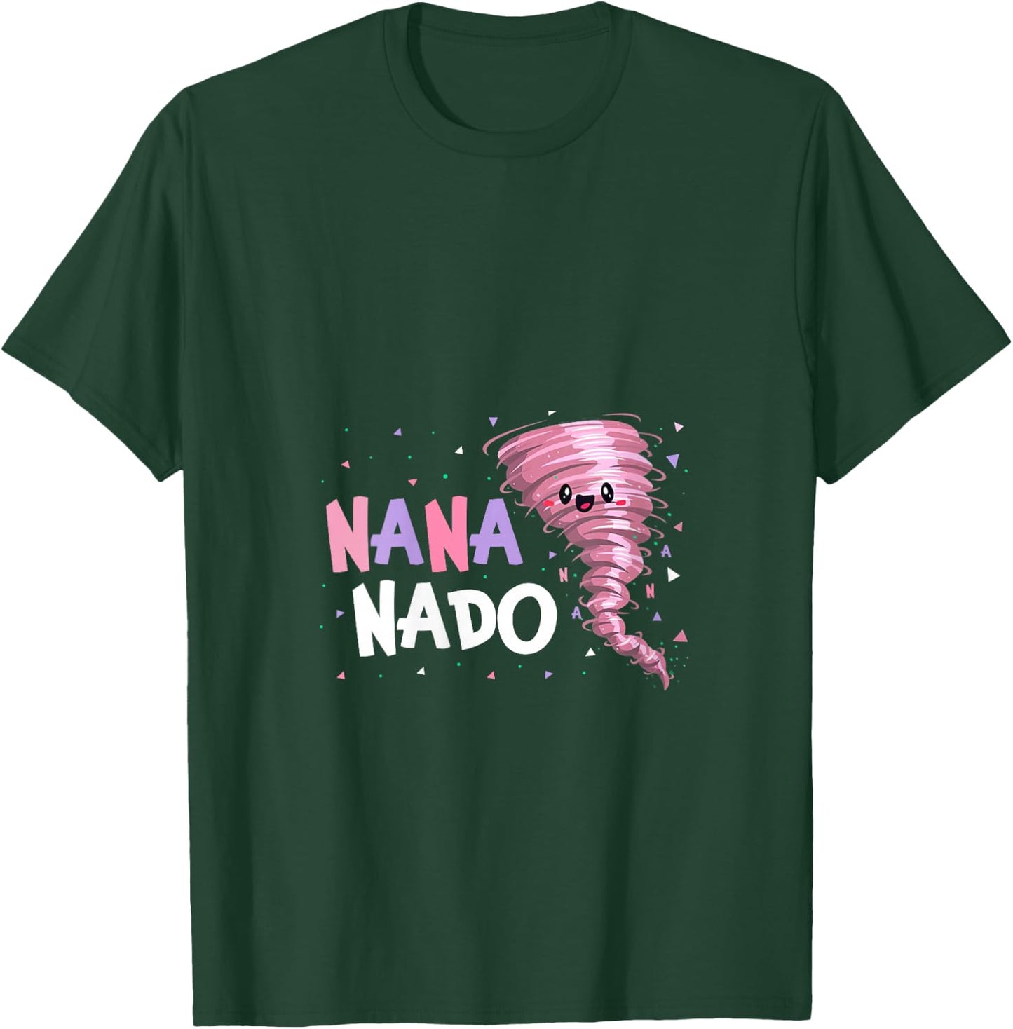 Women's Nana Nado Tornado Birthday Party Decorations Pink Tornado V-Neck T-Shirt - T-Shirt | Forest
