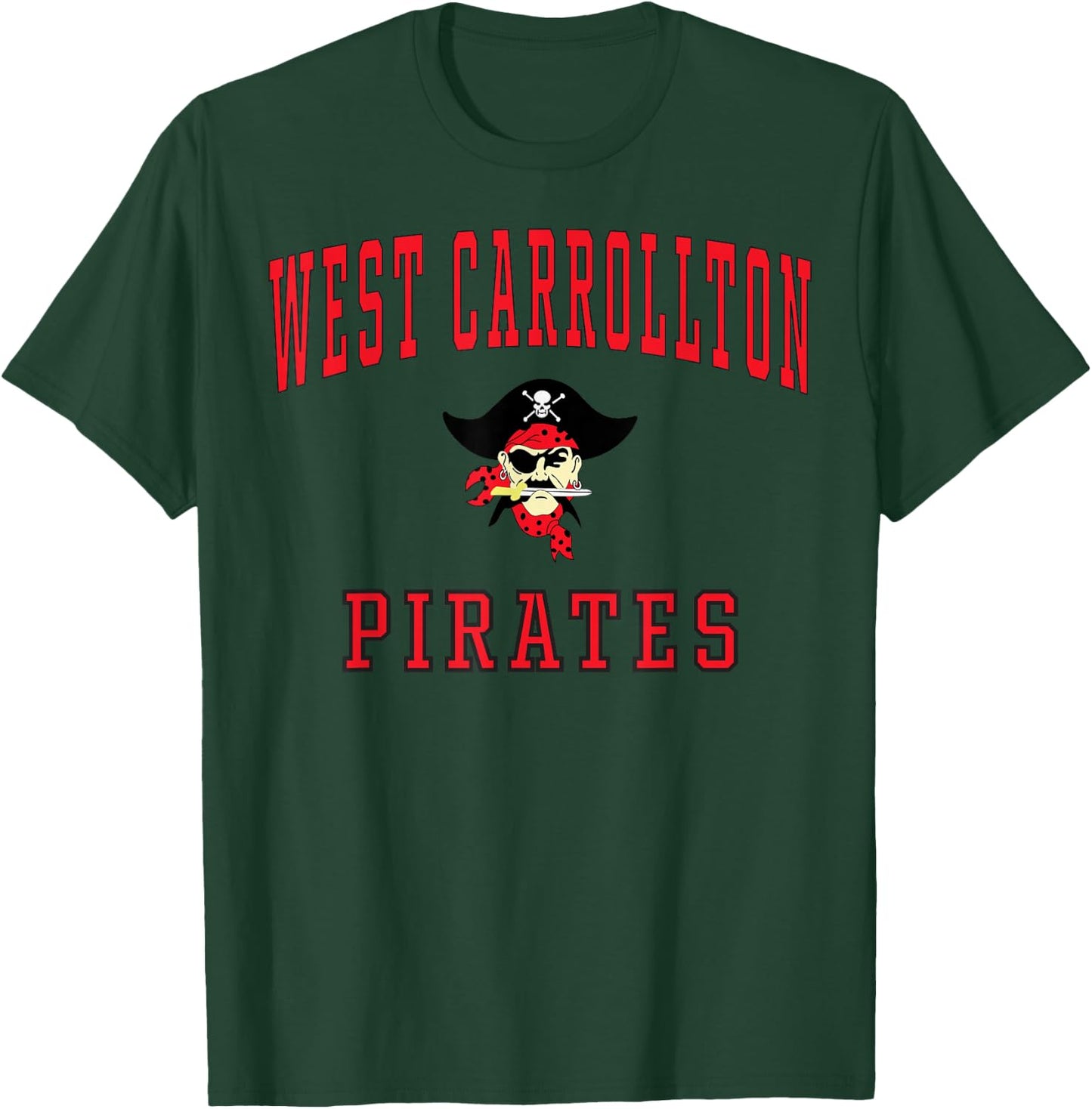 West Carrollton High School Pirates C1 T-Shirt - T-Shirt | Forest
