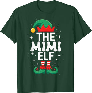 The Mimi Elf Funny Christmas Matching Family Group T-Shirt - T-Shirt | Forest