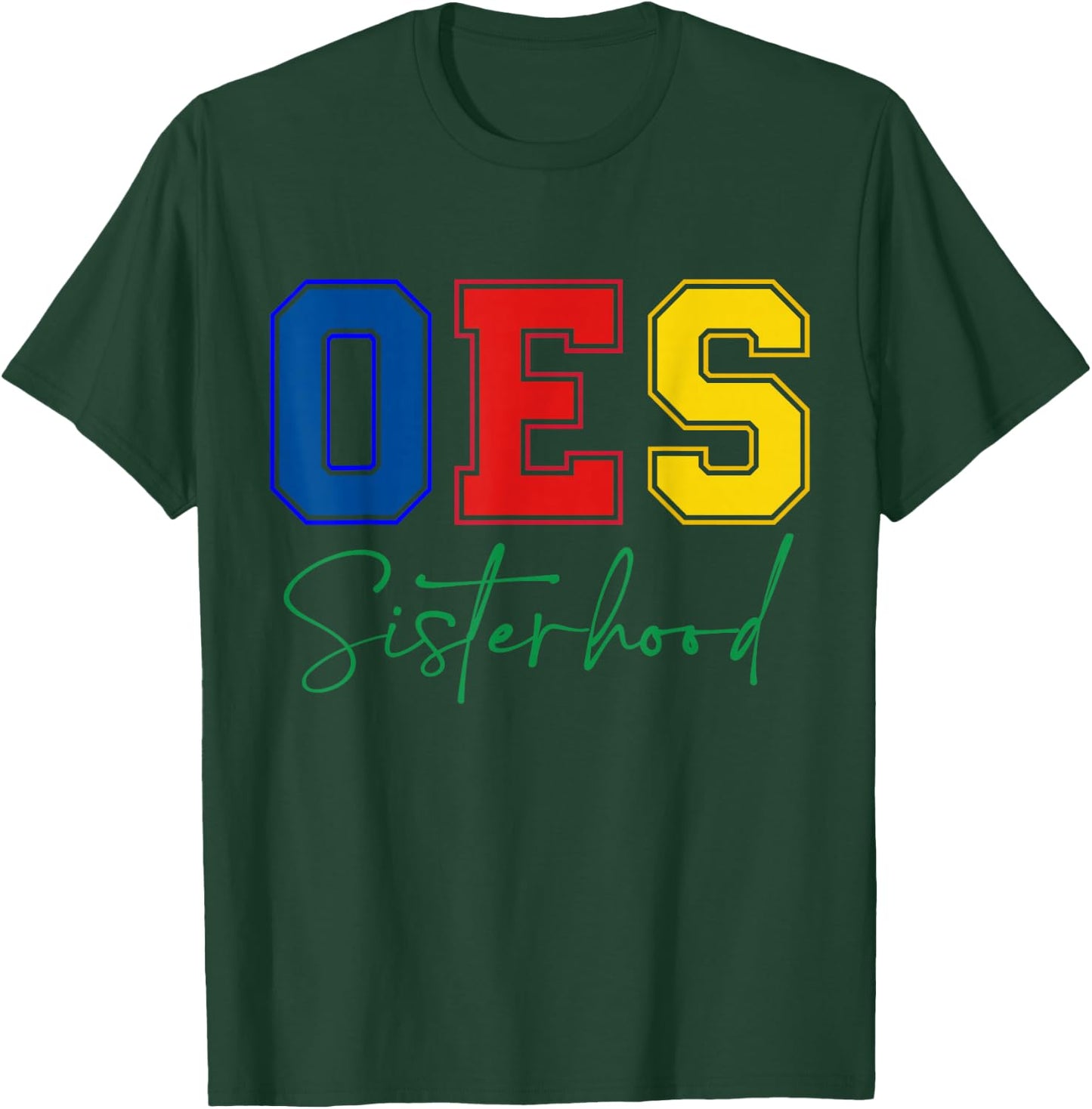 OES Sisterhood Order of The Eastern Star Colors Christmas T-Shirt - T-Shirt | Forest