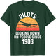 Pilots Looking Down On People Since 1903 Plane Humor Jokes T-Shirt - T-Shirt | Forest