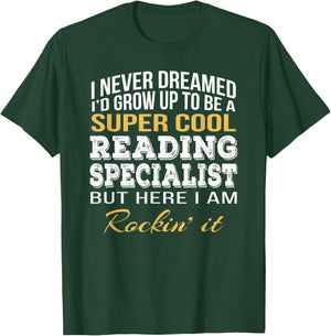 Reading Specialist Shirt Funny Gift T-Shirt - T-Shirt | Forest