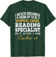 Reading Specialist Shirt Funny Gift T-Shirt - T-Shirt | Forest
