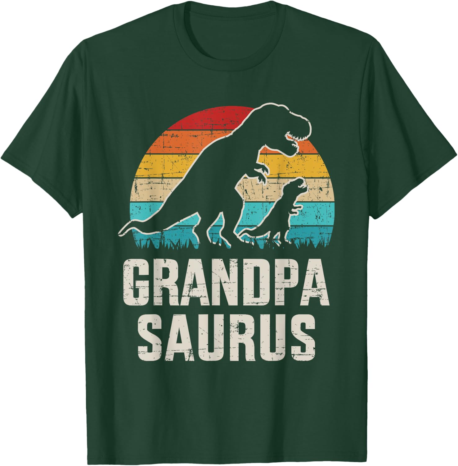 Grandpasaurus vintage dinosaur for grandpa from grandkid T-Shirt - T-Shirt | Forest