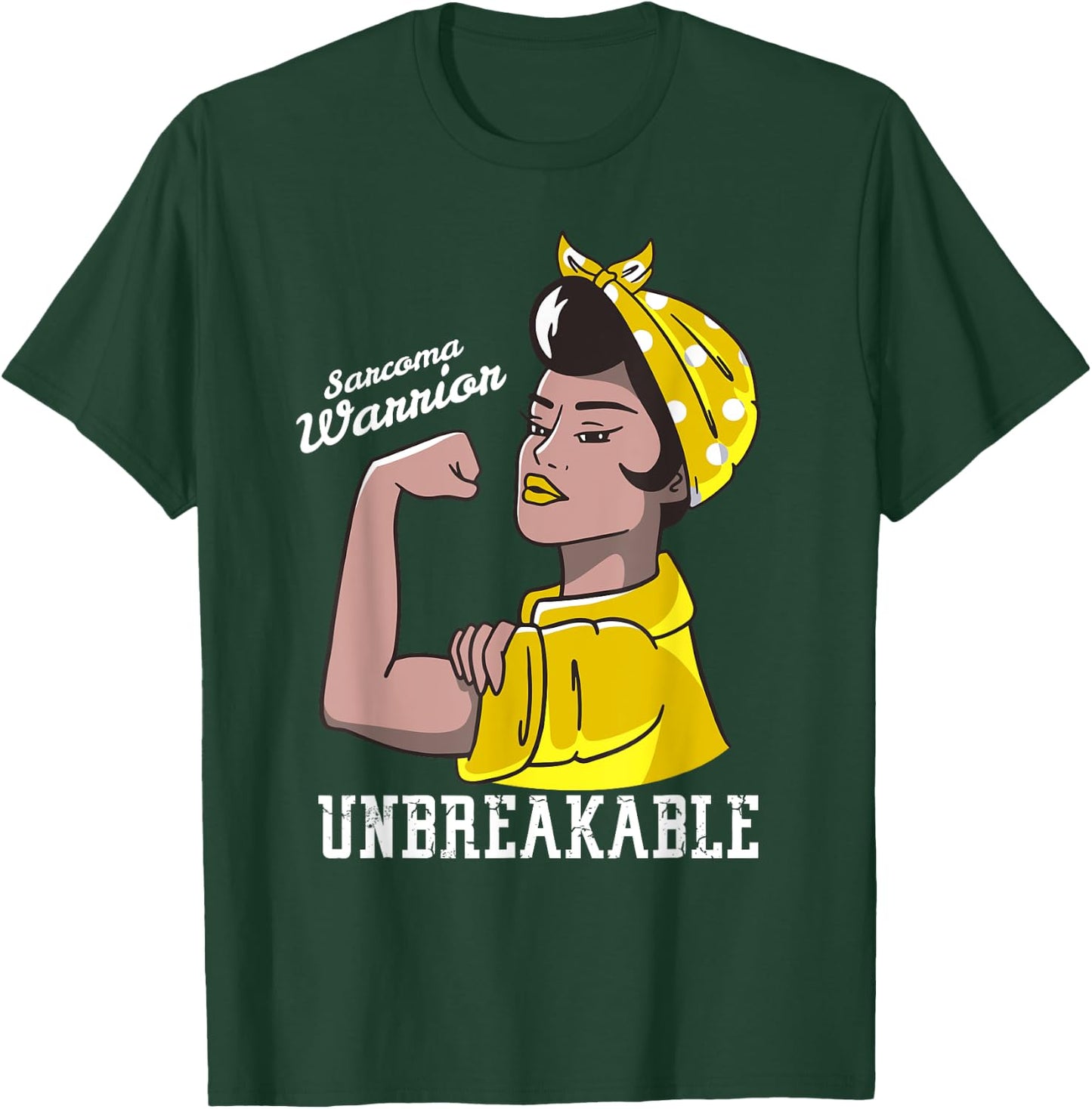 Sarcoma Awareness Month Woman Unbreakable Mother T-Shirt - T-Shirt | Forest