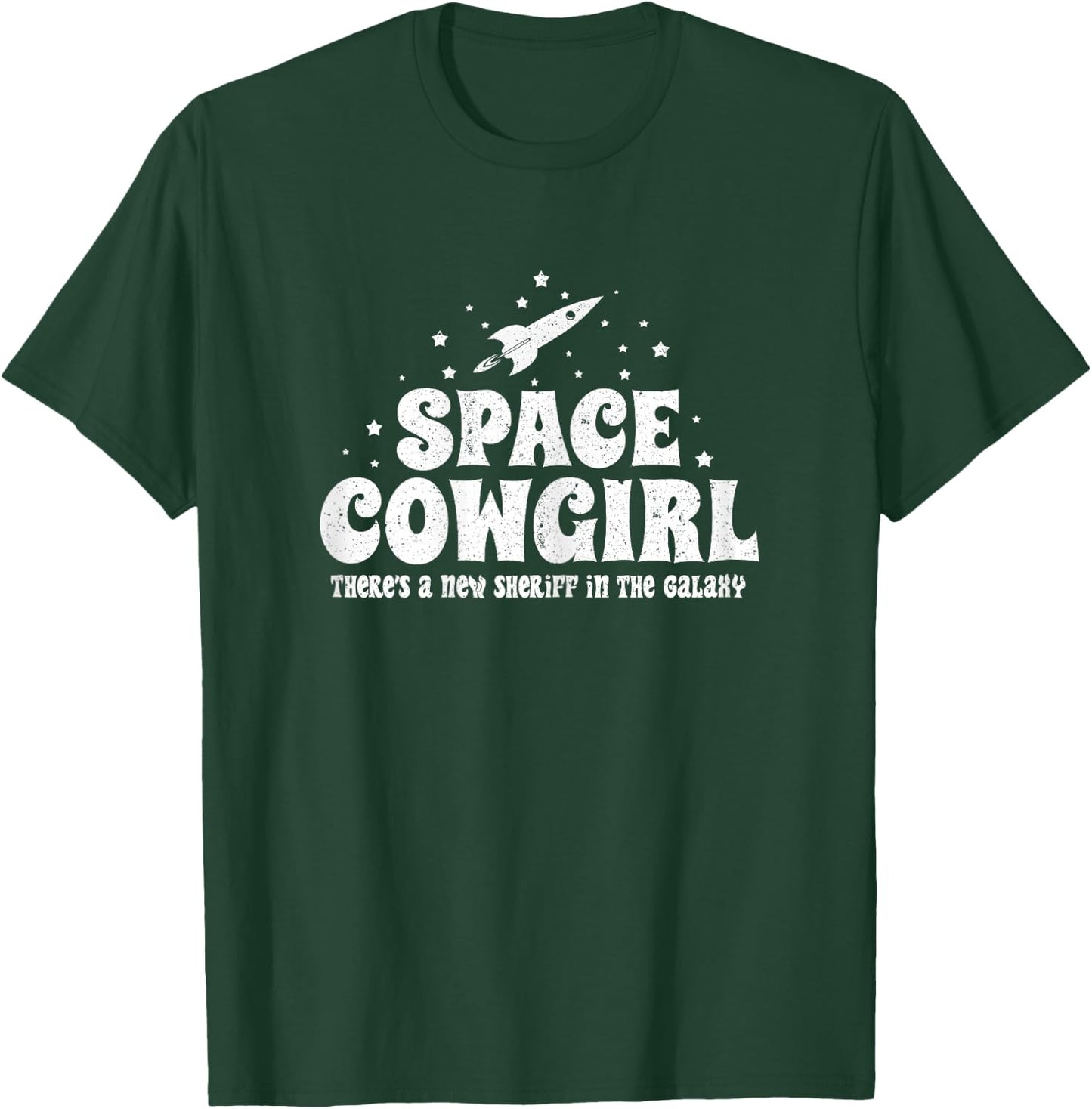 Space Cowgirl Outfit Retro Vintage Costume Girls T-Shirt - T-Shirt | Forest