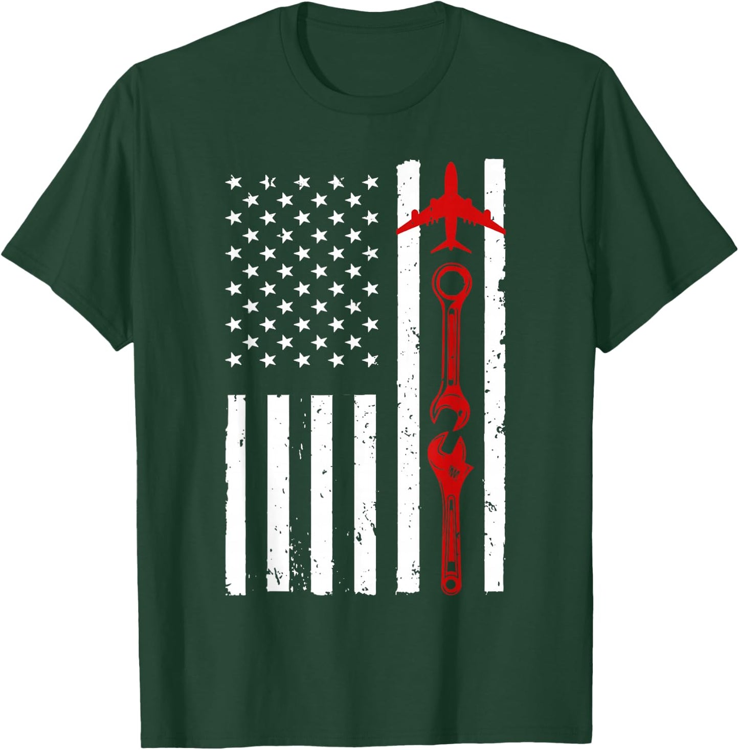 Cool Aircraft Mechanic Art Women Aircraft Technician T-Shirt - T-Shirt | Forest