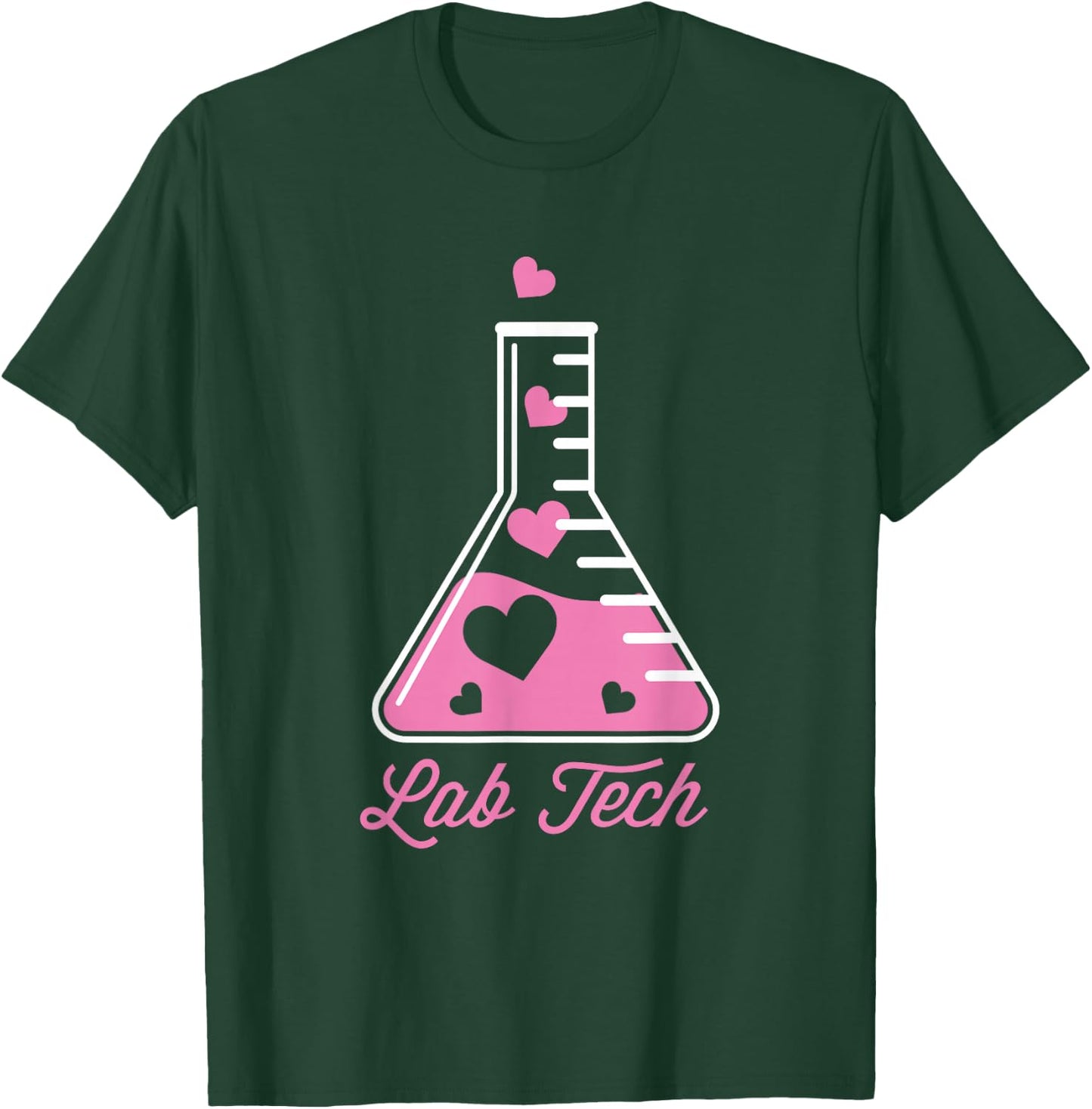 Lab Tech - Beaker Chemistry Medical Laboratory Technician T-Shirt - T-Shirt | Forest