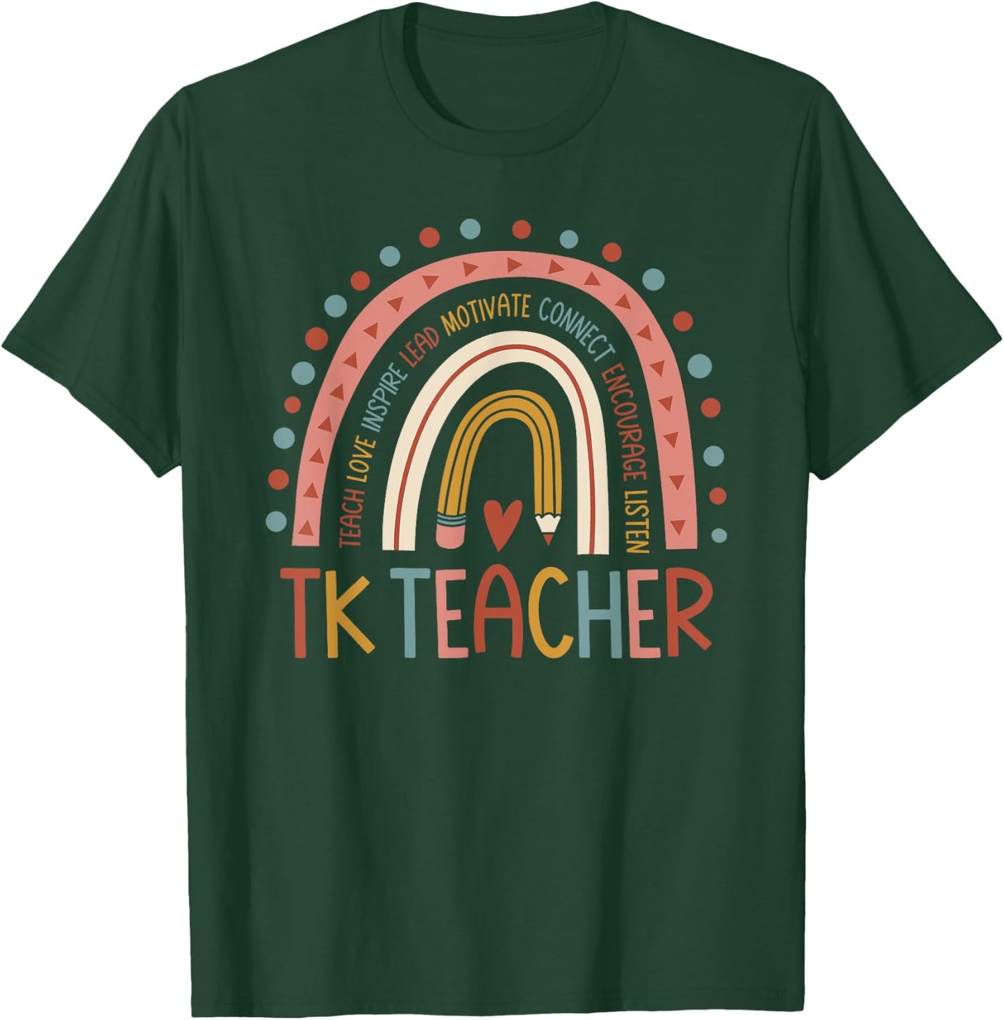 TK Teacher Back To School Teacher T-Shirt - T-Shirt | Forest