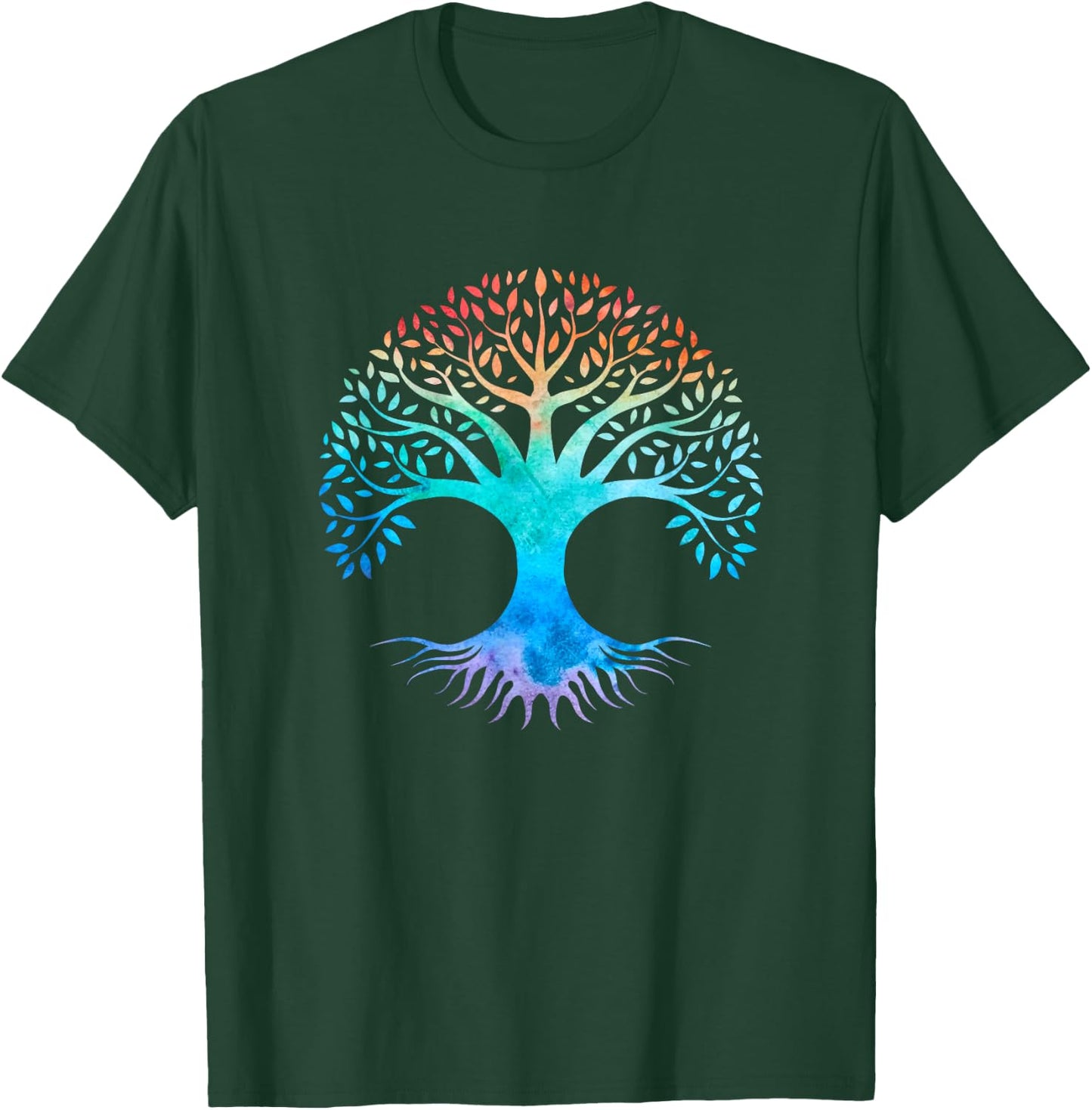 Tree of Life Symbol Colour T-Shirt - T-Shirt | Forest
