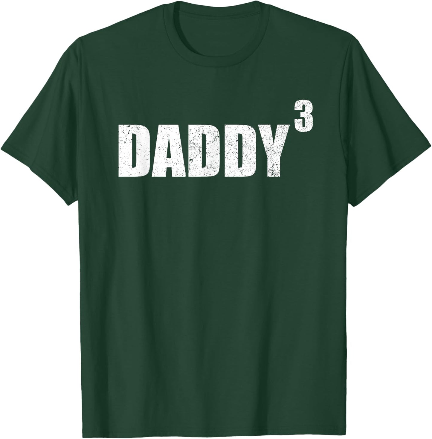 Daddy Cubed Shirt Thired Pregnancy Announcement Shirt 3 Kid T-Shirt - T-Shirt | Forest