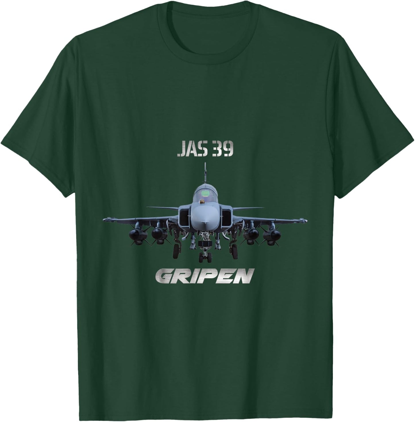 Military aircraft JAS 39 Gripen T-Shirt - T-Shirt | Forest