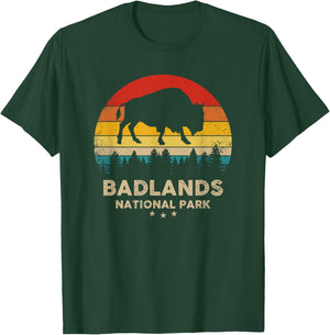 Badlands National Park Reminder Retro Souvenir T-Shirt - T-Shirt | Forest