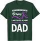 I Wear Purple For My Dad Heroes Pancreatic Cancer Awareness T-Shirt - T-Shirt | Forest
